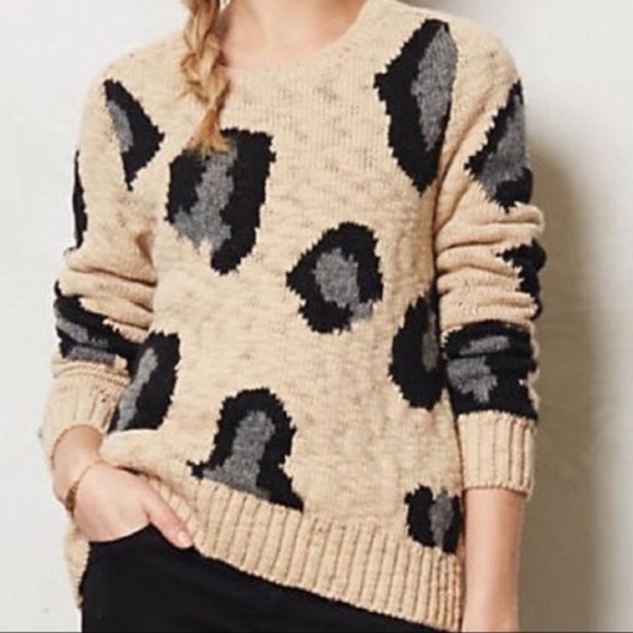 Anthropologie Sweaters - Anthropologie Sleeping on Snow Crew neck sweater